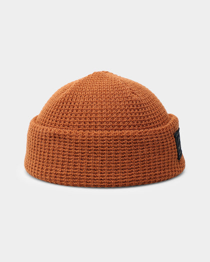 Carré Script Waffle Beanie Stone
