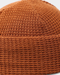 Carré Script Waffle Beanie Stone