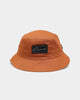 Carre Script Patch Bucket Hat Brown
