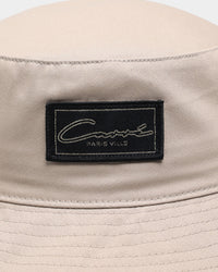 Carre Script Patch Bucket Hat Stone