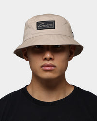 Carre Script Patch Bucket Hat Stone