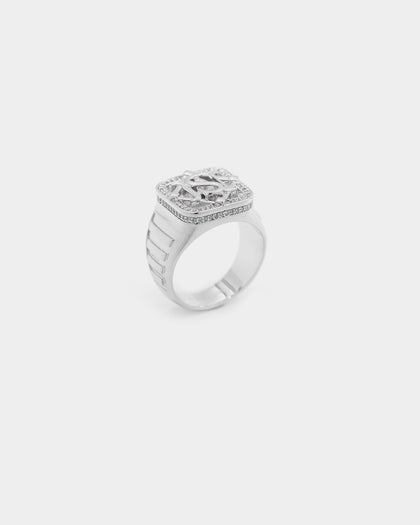 Saint Morta Men's Lineage Championship Ring Iced White Gold