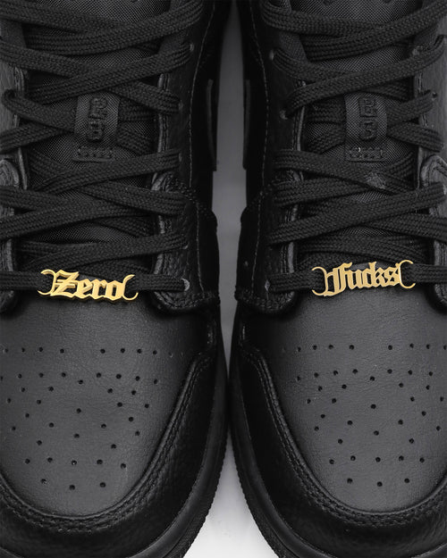 Raising Hell Women's Zero F*cks Shoe Charm Gold