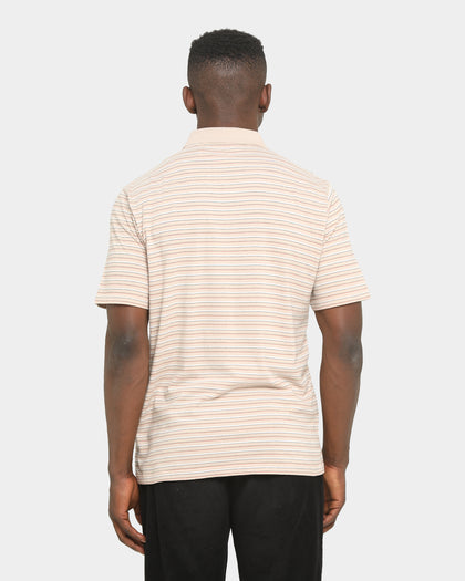 Palace Thin Stripe Polo Tan