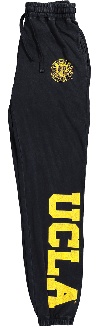 UCLA Stamp Logo Track Pant Washed Black