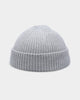 Goat Crew Fisherman Ribbed Knit Staple Beanie Grey