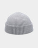 Goat Crew Fisherman Ribbed Knit Staple Beanie Grey