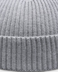Goat Crew Fisherman Ribbed Knit Staple Beanie Grey
