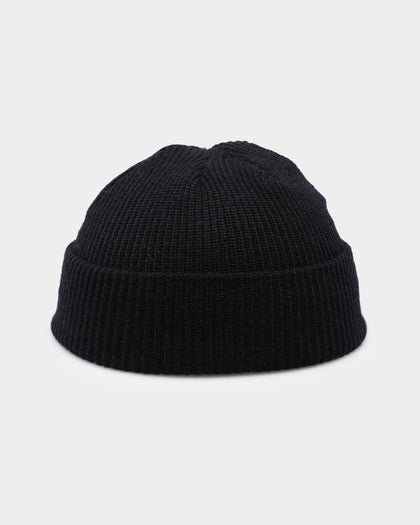 Goat Crew Fisherman Waffle Knit Staple Beanie Black