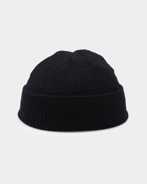 Goat Crew Fisherman Waffle Knit Staple Beanie Black