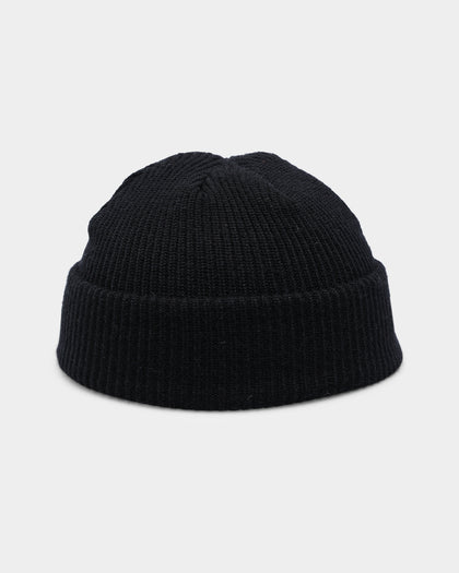 Goat Crew Fisherman Waffle Knit Staple Beanie Black