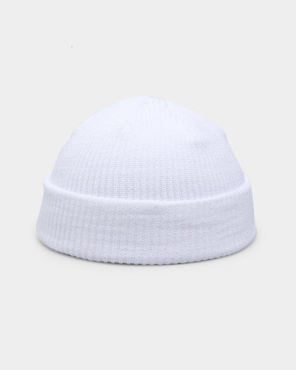 Goat Crew Fisherman Waffle Knit Staple Beanie White