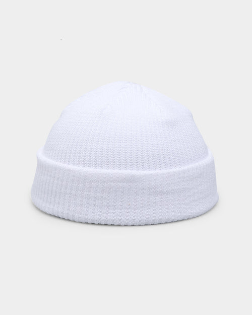 Goat Crew Fisherman Waffle Knit Staple Beanie White