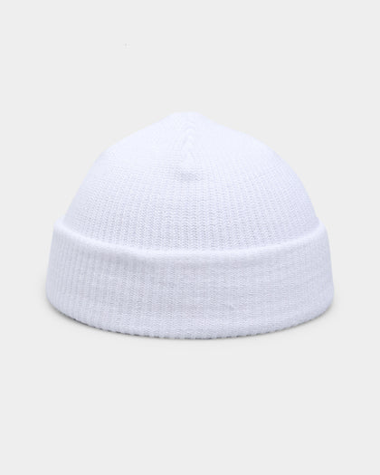 Goat Crew Fisherman Waffle Knit Staple Beanie White