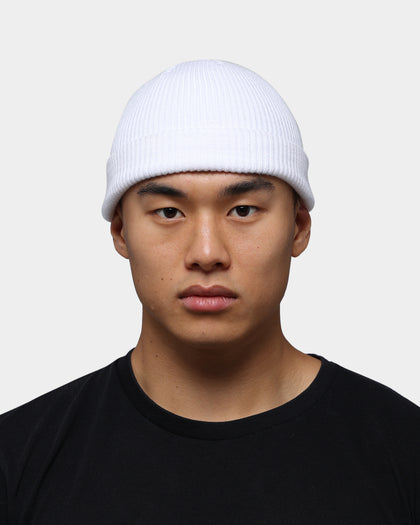 Goat Crew Fisherman Waffle Knit Staple Beanie White
