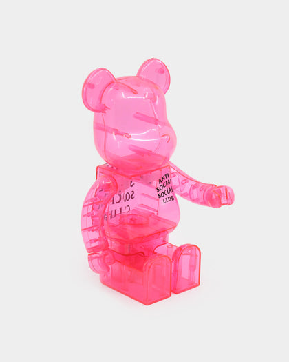 Medicom Toy Anti Social Social Club x Be@rbrick 400% Figure Pink
