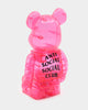 Medicom Toy Anti Social Social Club x Be@rbrick 400% Figure Pink
