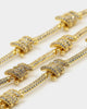 Saint Morta Men's Barbed Wire Choker Iced Gold