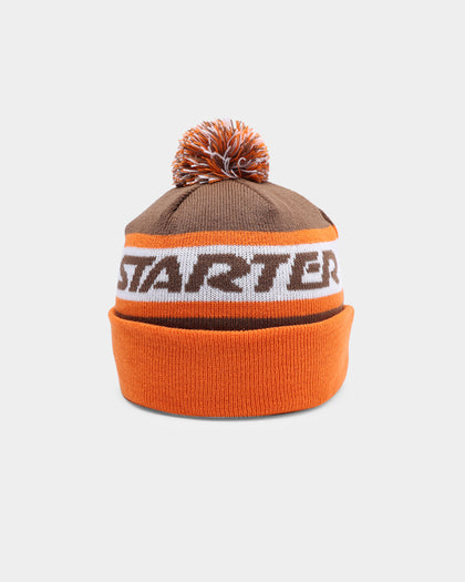Starter Mid Season Pom Beanie Brown/Orange