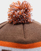 Starter Mid Season Pom Beanie Brown/Orange