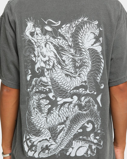 Rats Get Fat Men's Dragon Vintage T-Shirt Pepper