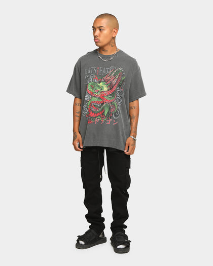 Rats Get Fat Men's Dragon Vintage T-Shirt Pepper