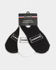 Carré Men's Classique No Show Sock 3 Pack Black/White
