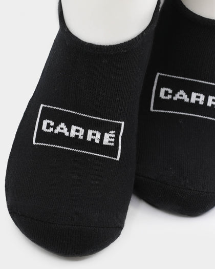 Carré Men's Classique No Show Sock 3 Pack Black/White
