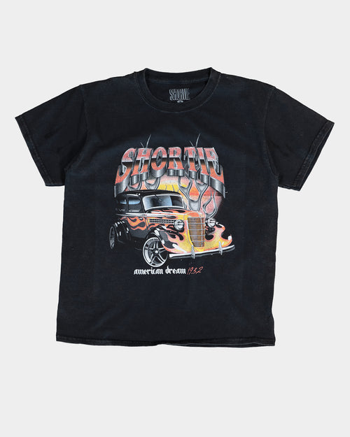 Shortie Kid's Hot Rod T-Shirt Black