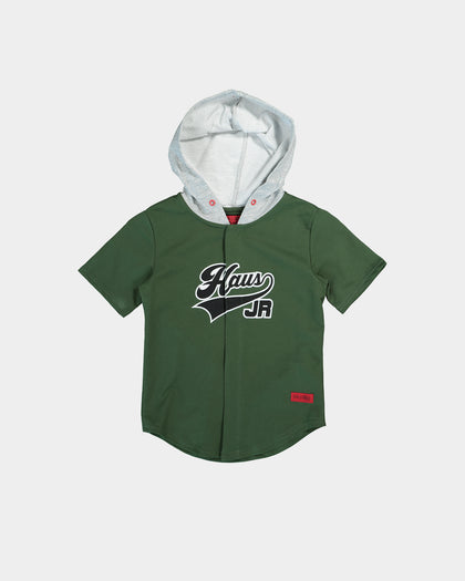 Haus Of JR Kid's Ryan Hooded Jersey Green