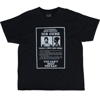 Ice Cube Amerikkkas Most Wanted T-Shirt Black Wash