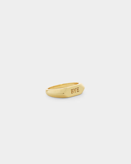 Raising Hell Women's Text Bye Ring Gold