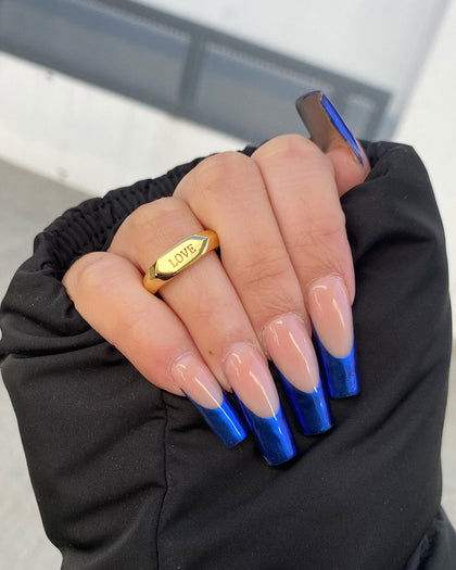 Raising Hell Women's Text Love Ring Gold