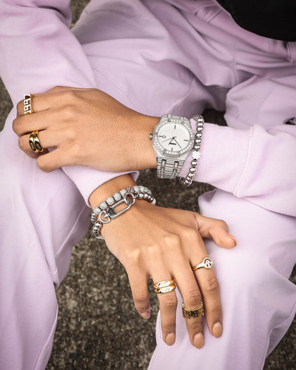 Raising Hell Women's Lule Bracelet White Gold