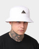 Loiter Metallic Badge Bucket Hat White