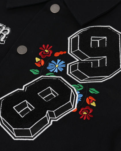 Loiter Flaws Varsity Jacket Black