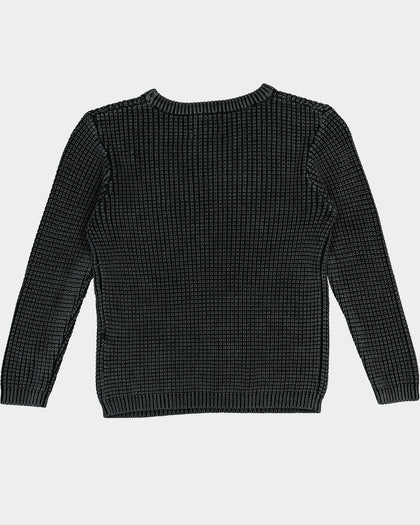 EN ES Kid's Shuffle Knit Jumper Washed Black