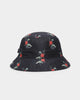 Carre Ament Repeat Bucket Hat Black