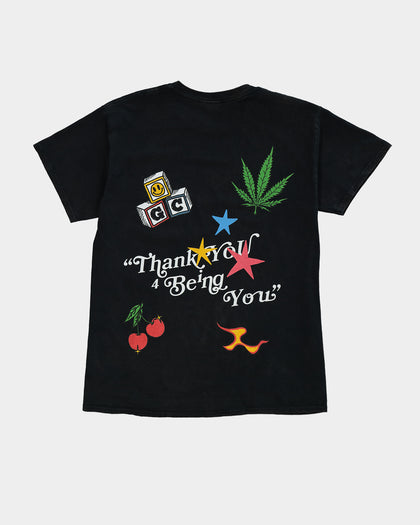 Goat Crew Thank You Vintage T-Shirt Black Wash