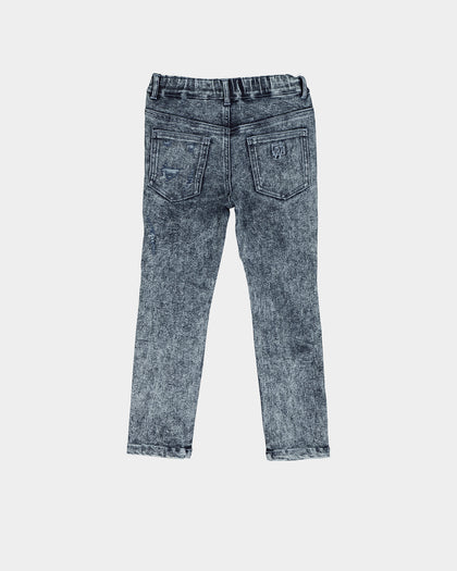 EN ES Kid's Mini Denim Jeans Blue Acidwash