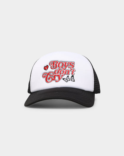 Goat Crew Boys Don't Cry Trucker Snapback White/Black