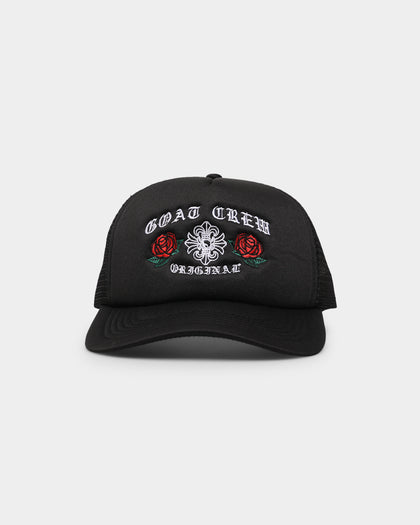Goat Crew Metal Trucker Snapback Black