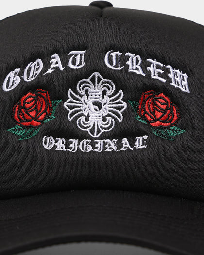 Goat Crew Metal Trucker Snapback Black