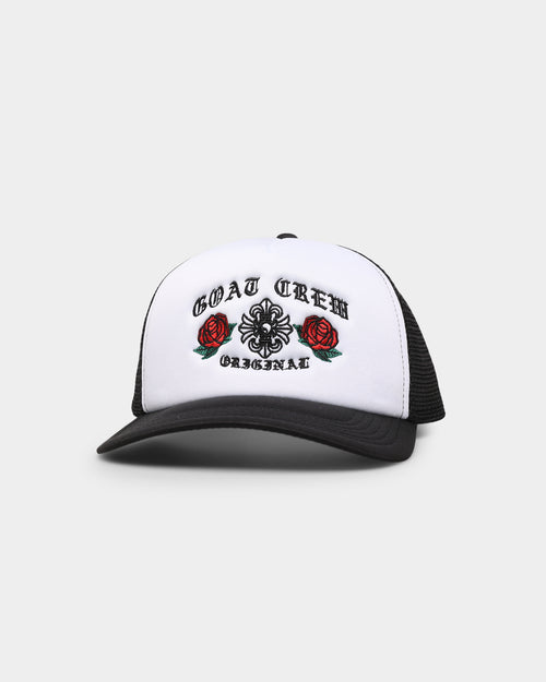 Goat Crew Metal Trucker Snapback White/Black