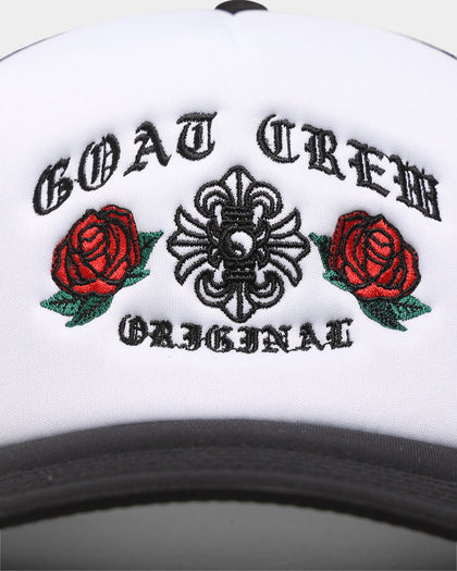 Goat Crew Metal Trucker Snapback White/Black