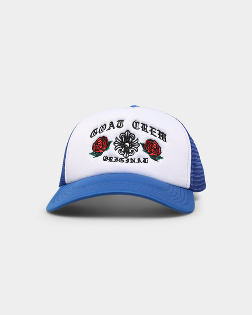 Goat Crew Metal Trucker Snapback White/Blue