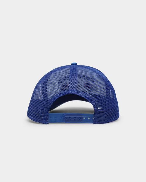 Goat Crew Metal Trucker Snapback White/Blue