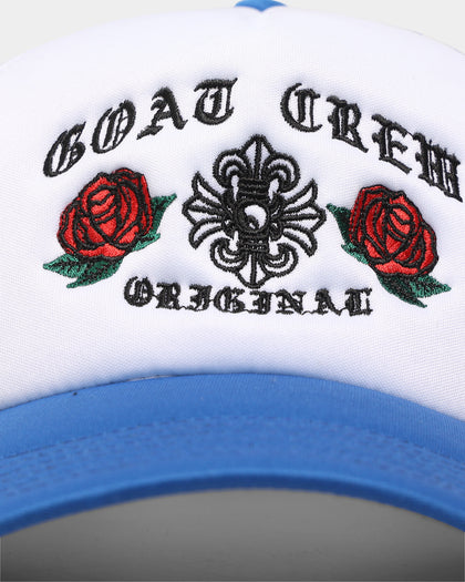 Goat Crew Metal Trucker Snapback White/Blue