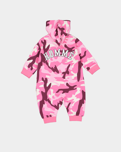 Lil Homme Infant H-Class Camo Chill Suit Camo Pink