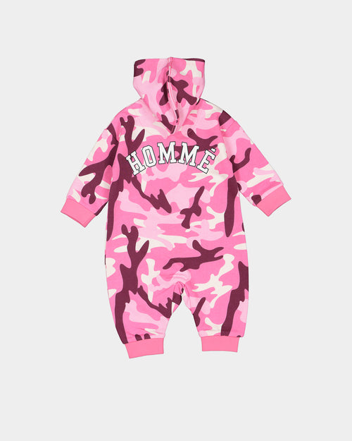 Lil Homme Infant H-Class Camo Chill Suit Camo Pink